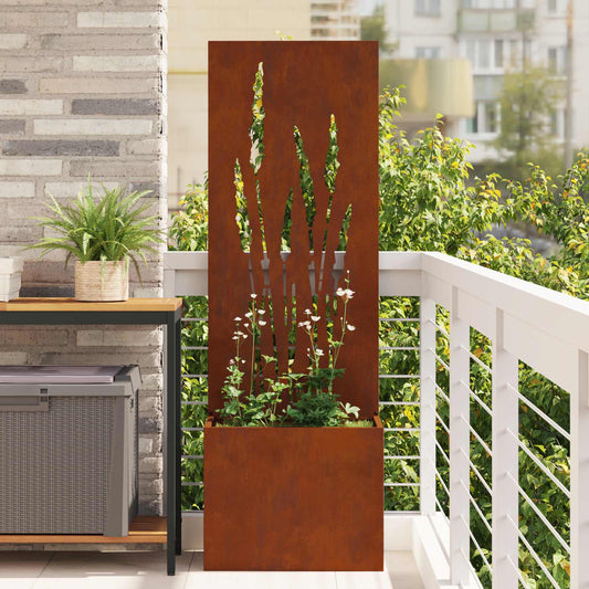 Tuin Privacy Screen Roestig 50 x 32 x 150 cm Cortenstaal is nu te koop bij PeponiXL, paradijselijk wonen!