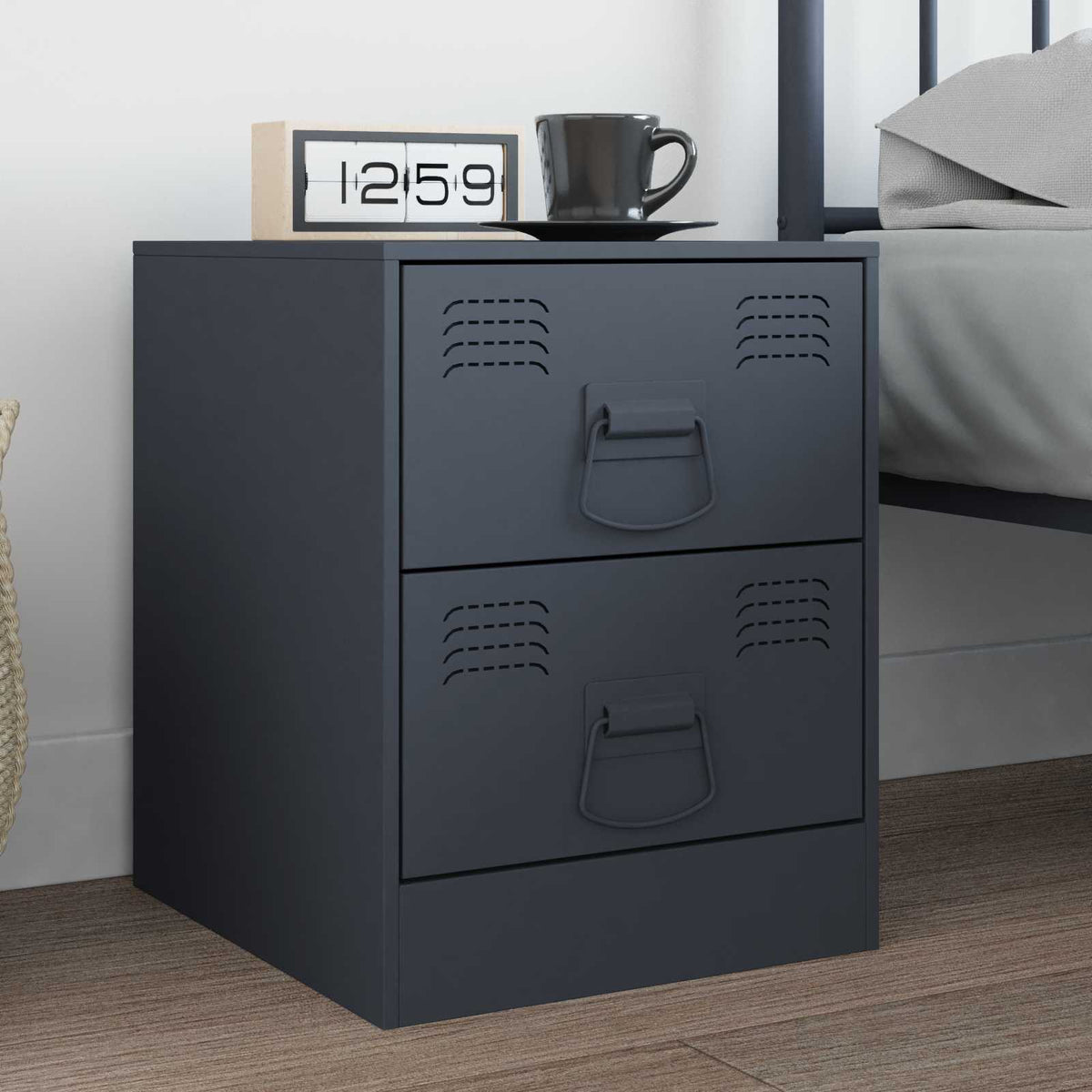 Kast Handvatten 12 pcs Antraciet 85 x 45 mm Metaal is nu te koop bij PeponiXL, paradijselijk wonen!