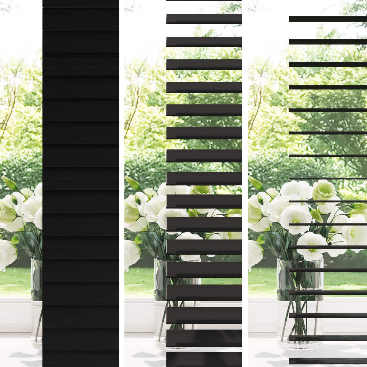 Jaloezie Zwart 65 x 160 cm 35 mm Massief Paulowniahout is nu te koop bij PeponiXL, paradijselijk wonen!