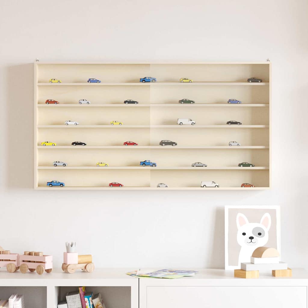 Muurdisplaykast met plank Beige 100 x 8,5 x 54 cm Multiplex is nu te koop bij PeponiXL, paradijselijk wonen!