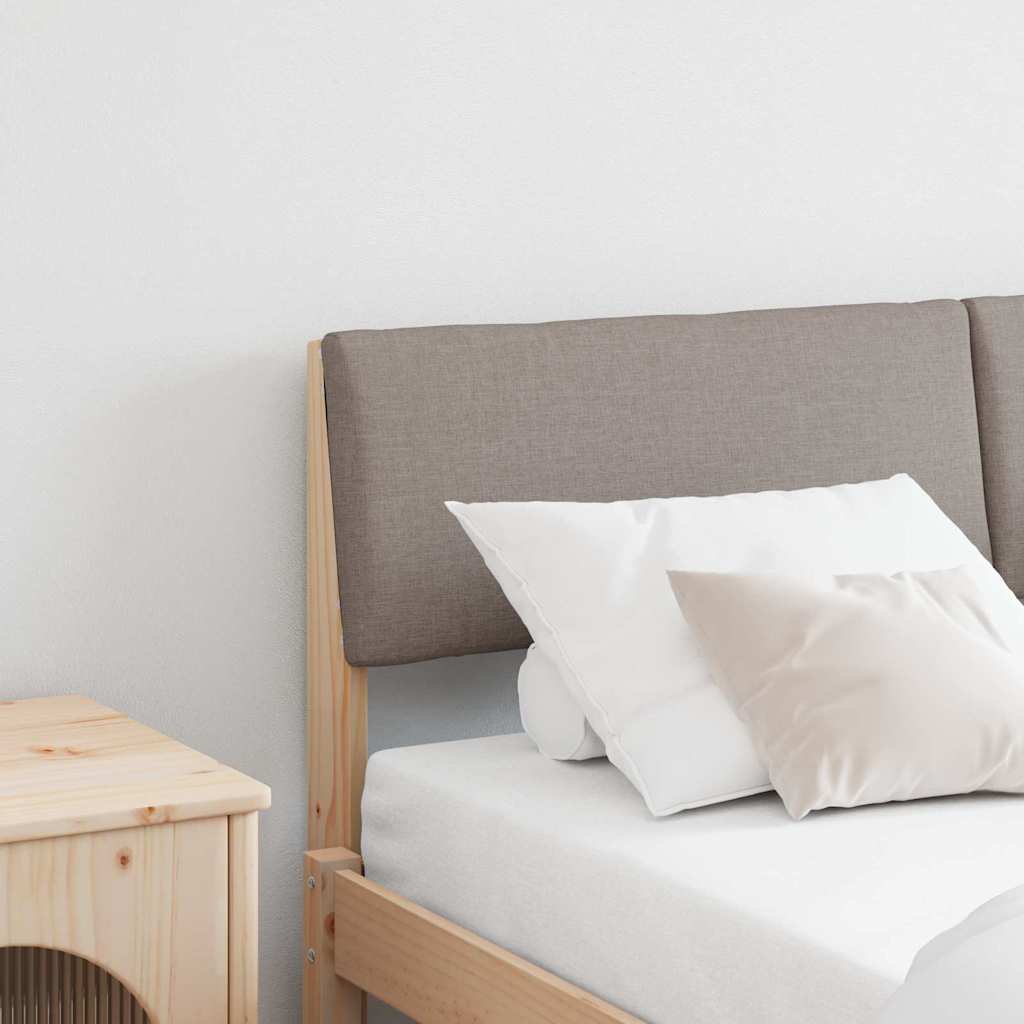 Gestoffeerd hoofdbord Taupe 150 cm Massief grenenhout is nu te koop bij PeponiXL, paradijselijk wonen!