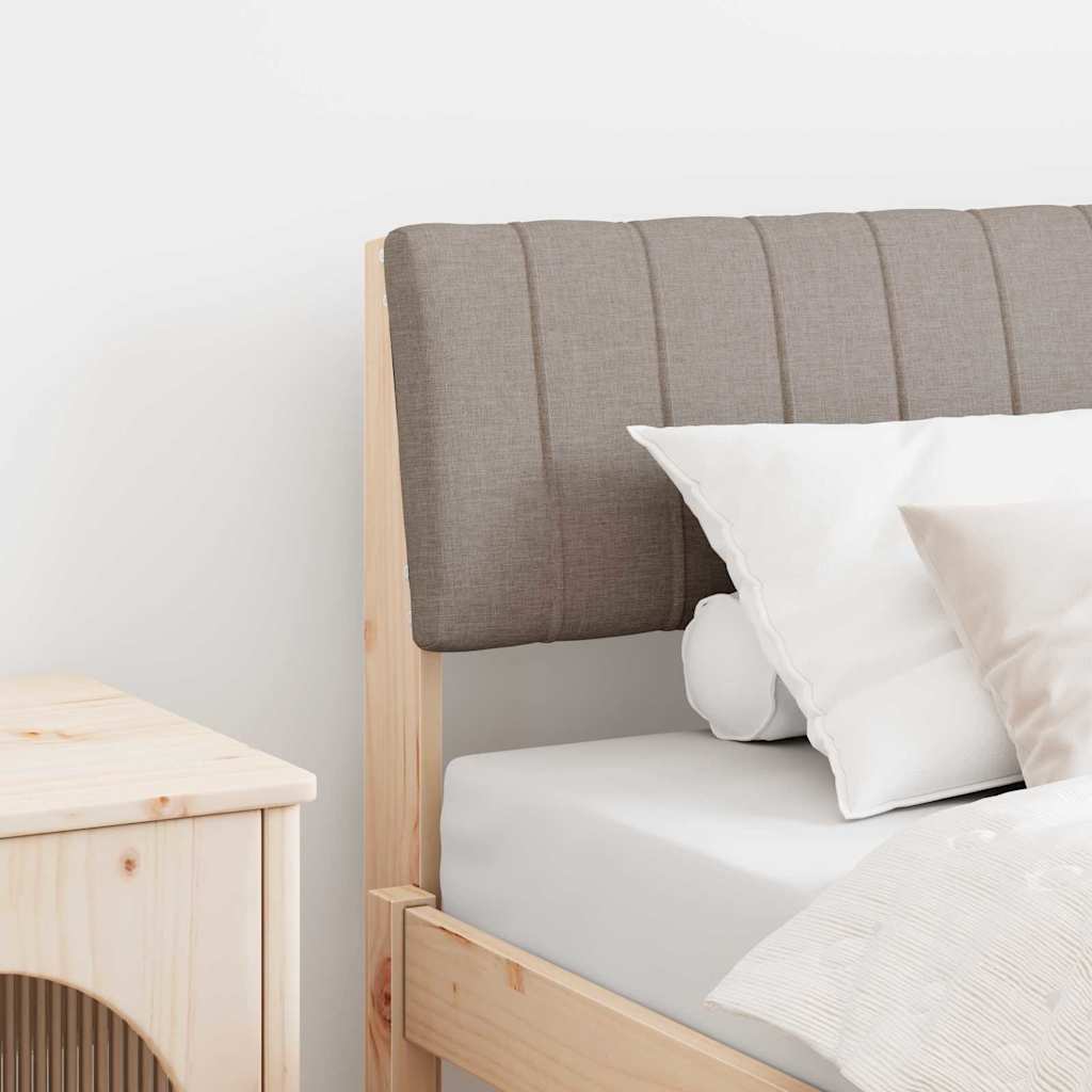Gestoffeerd hoofdbord Taupe 100 cm Massief grenenhout is nu te koop bij PeponiXL, paradijselijk wonen!