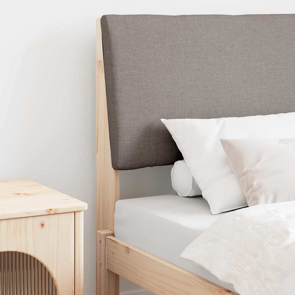 Gestoffeerd hoofdbord Taupe 80 cm Massief grenenhout is nu te koop bij PeponiXL, paradijselijk wonen!