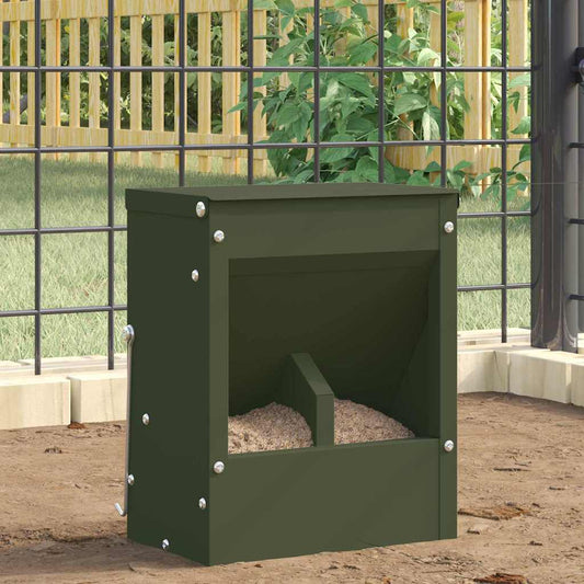 Konijnenvoer Olijf Groen 20 x 12,5 x 25 cm Koudgewalst Staal is nu te koop bij PeponiXL, paradijselijk wonen!