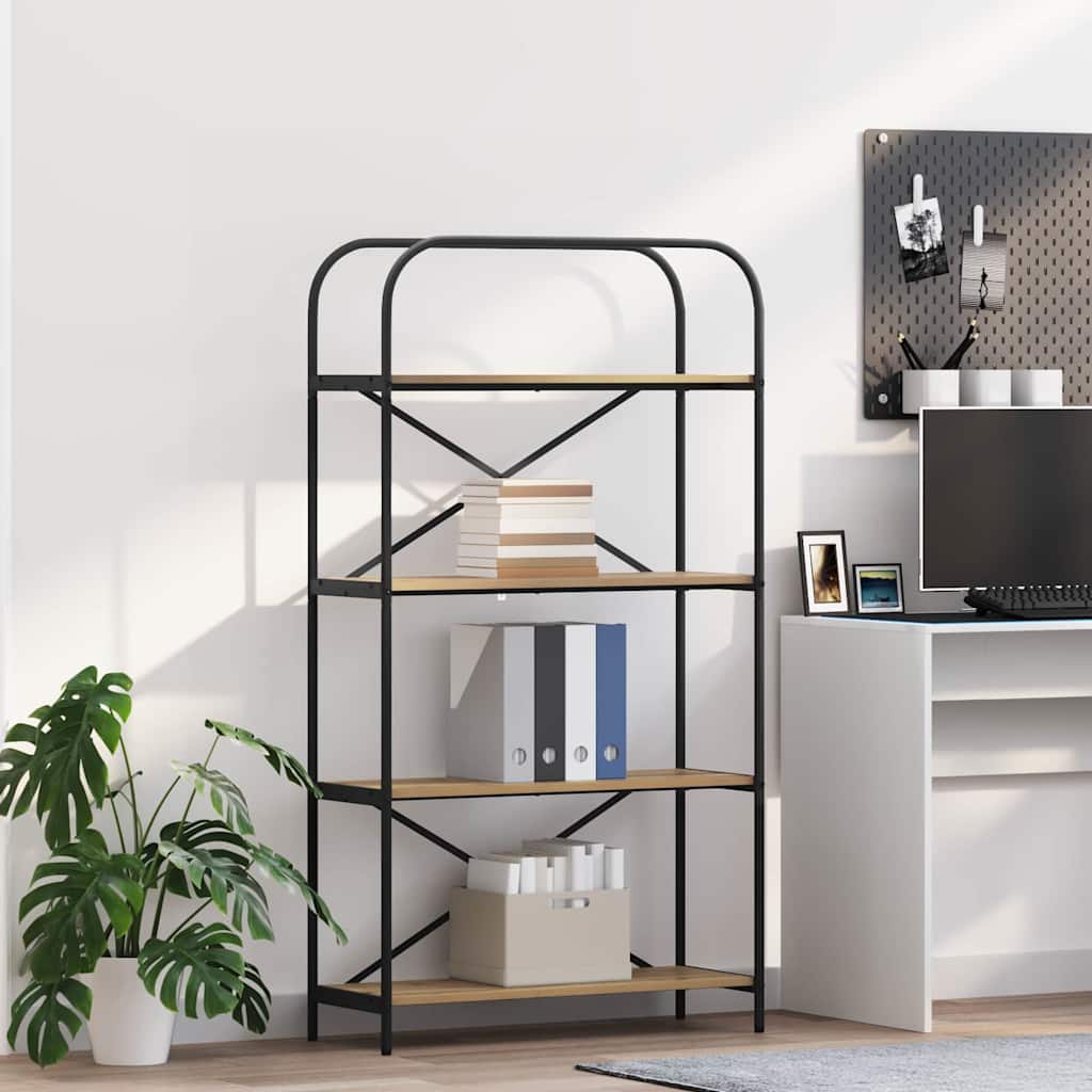 Boekenkast Artisan Eiken 80 x 30 x 146 cm Bewerkt hout is nu te koop bij PeponiXL, paradijselijk wonen!