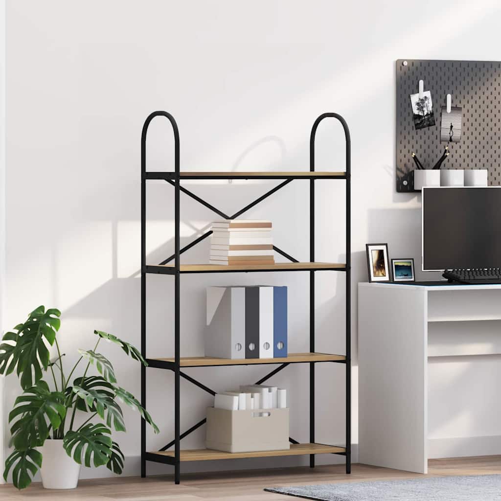 Boekenkast Artisan Eiken 80 x 30 x 146 cm Bewerkt hout is nu te koop bij PeponiXL, paradijselijk wonen!