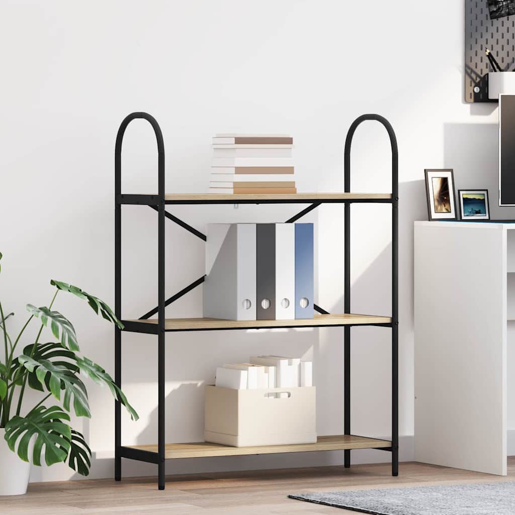 Boekenkast Sonoma Eiken 80 x 30 x 109 cm Bewerkt hout is nu te koop bij PeponiXL, paradijselijk wonen!