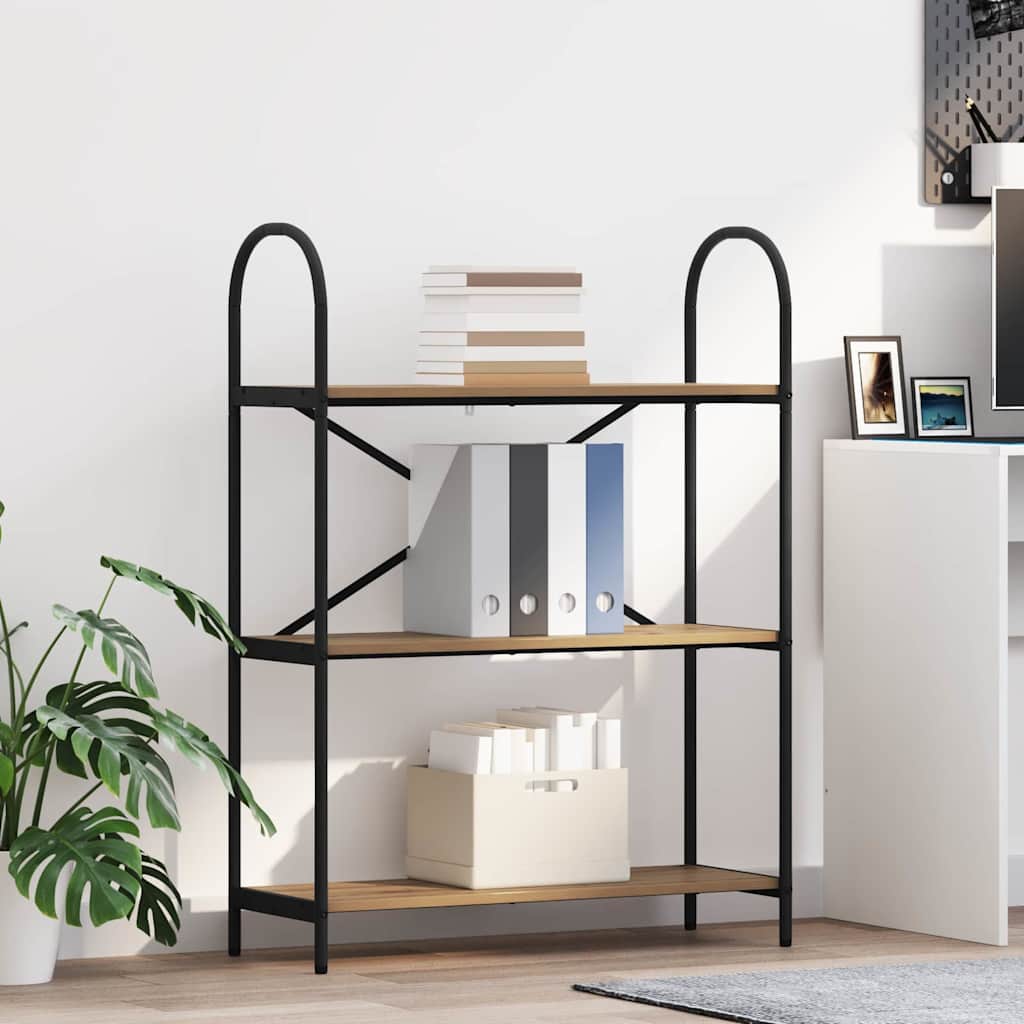 Boekenkast Artisan Eiken 80 x 30 x 109 cm Bewerkt hout is nu te koop bij PeponiXL, paradijselijk wonen!