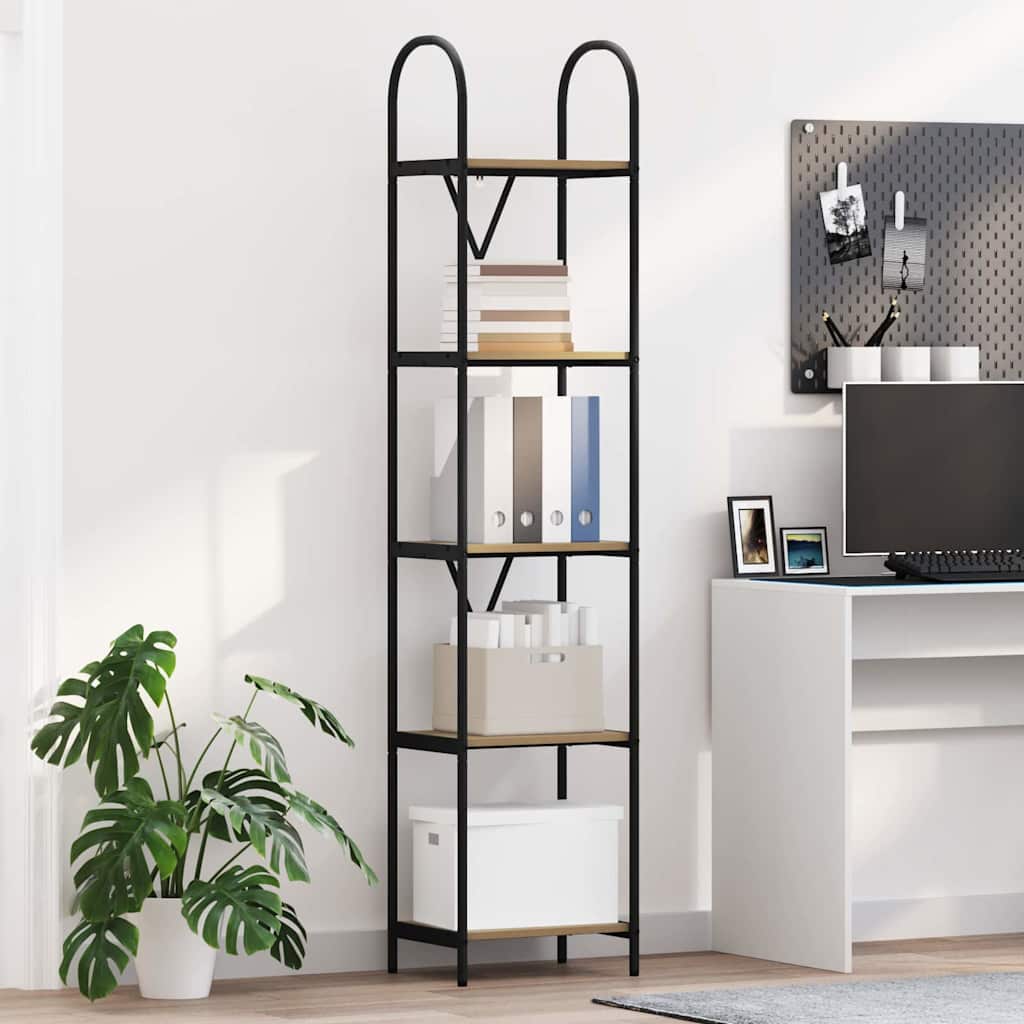 Boekenkast Artisan Eiken 40 x 30 x 183 cm Bewerkt hout is nu te koop bij PeponiXL, paradijselijk wonen!