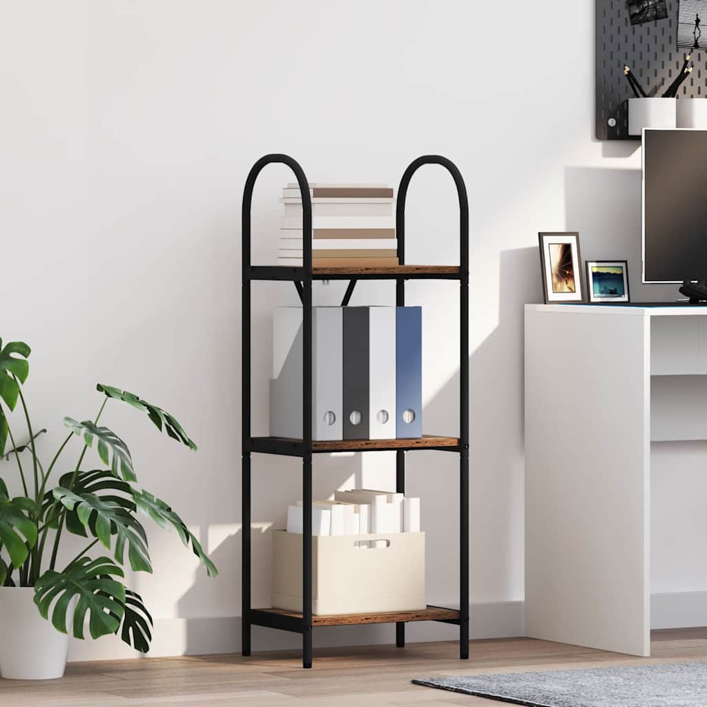 Boekenkast Oudhout 40 x 30 x 109 cm Bewerkt hout is nu te koop bij PeponiXL, paradijselijk wonen!