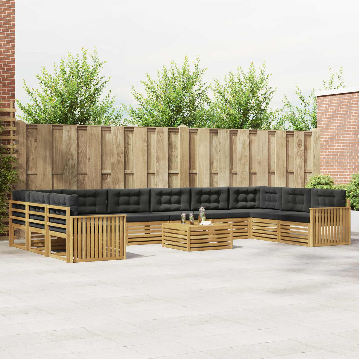 Sofa-Sets Massief Acaciahout is nu te koop bij PeponiXL, paradijselijk wonen!