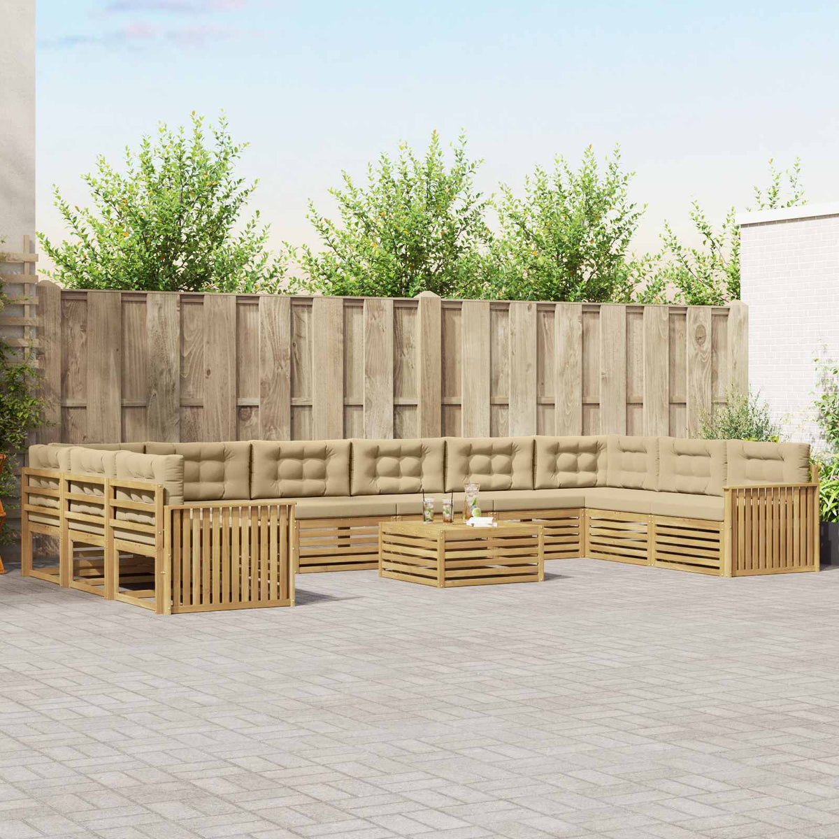 Sofa-Sets Massief Acaciahout is nu te koop bij PeponiXL, paradijselijk wonen!