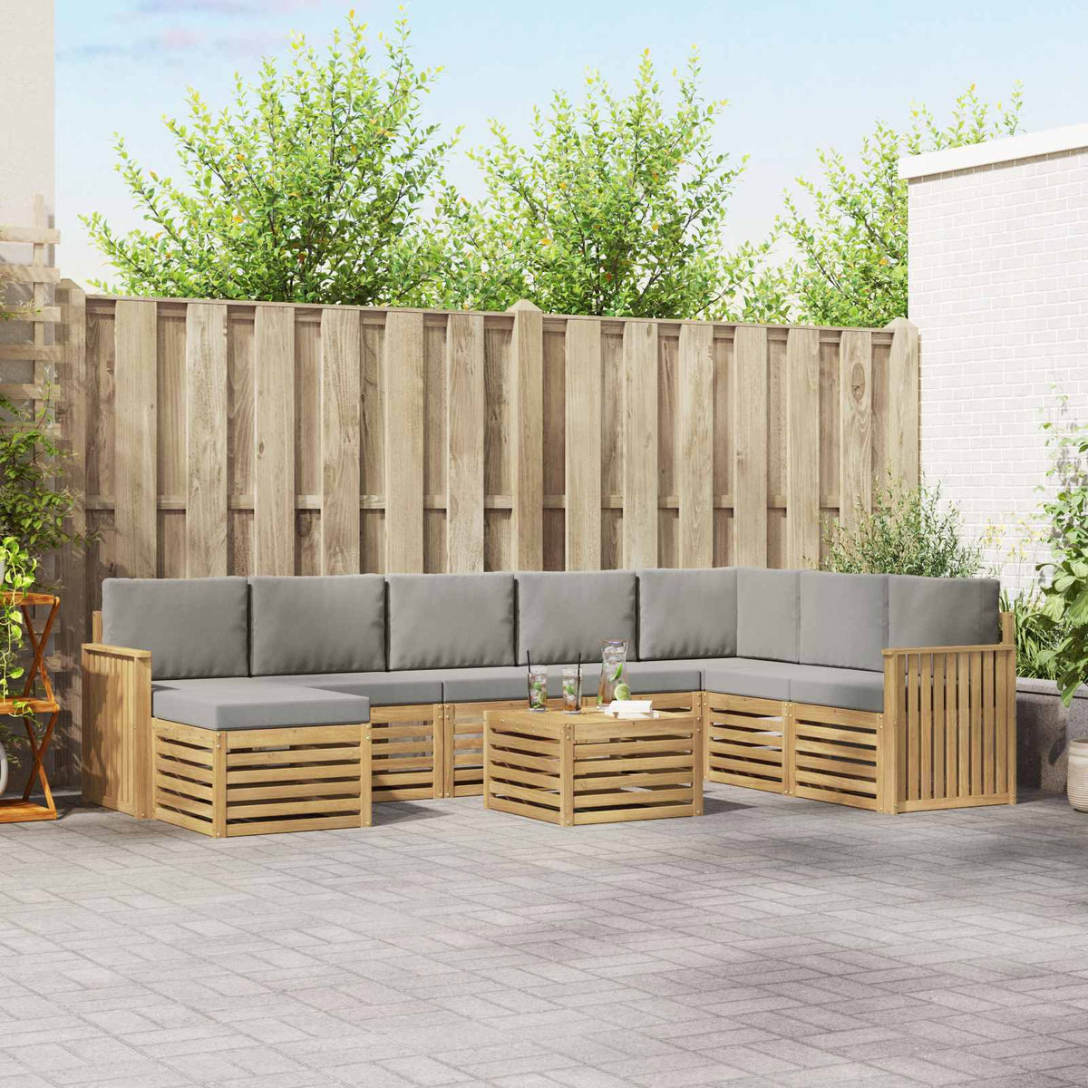 Sofa-Sets Massief Acaciahout is nu te koop bij PeponiXL, paradijselijk wonen!