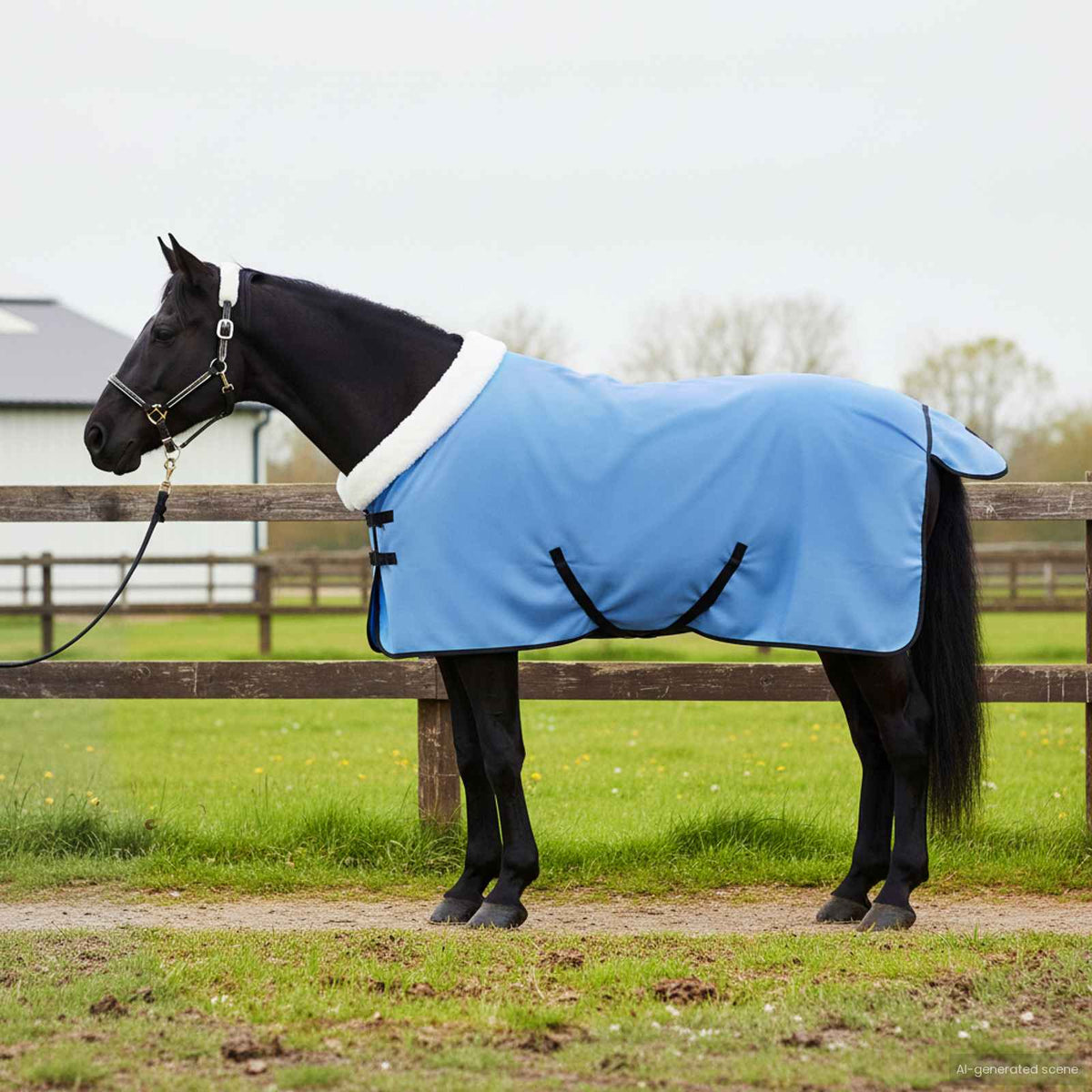 Paardendeken Volledige Aqua 85 cm Polar fleece is nu te koop bij PeponiXL, paradijselijk wonen!