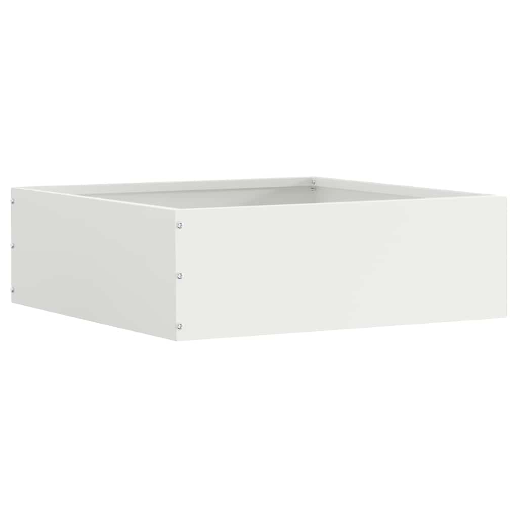 Tuinrand Wit 40 x 40 x 13 cm Staal is nu te koop bij PeponiXL, paradijselijk wonen!