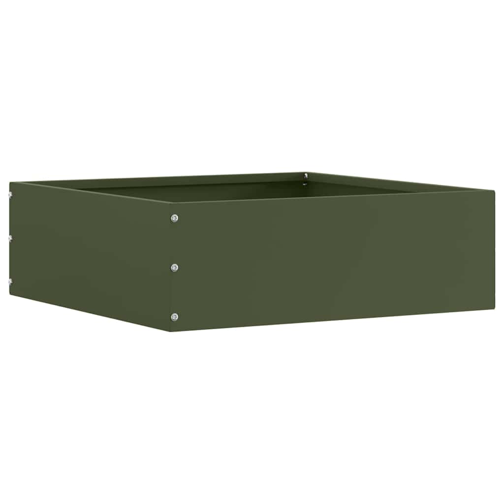 Tuinrand Olijf Groen 40 x 40 x 13 cm Staal is nu te koop bij PeponiXL, paradijselijk wonen!