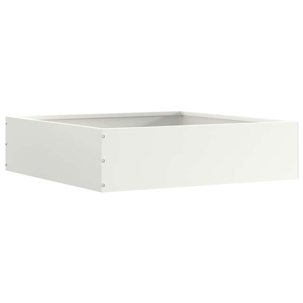 Tuinrand Wit 50 x 50 x 13 cm Staal is nu te koop bij PeponiXL, paradijselijk wonen!
