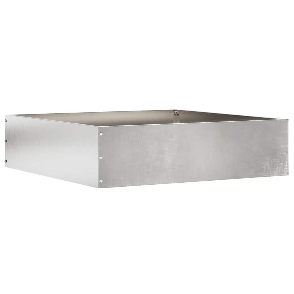 Tuinrand Zilver 50 x 50 x 13 cm Roestvrij staal is nu te koop bij PeponiXL, paradijselijk wonen!