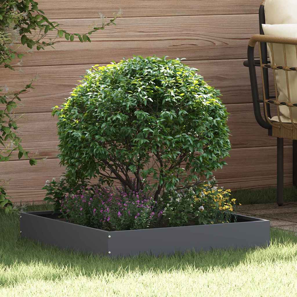 Tuinrand Antraciet 60 x 60 x 13 cm Staal is nu te koop bij PeponiXL, paradijselijk wonen!