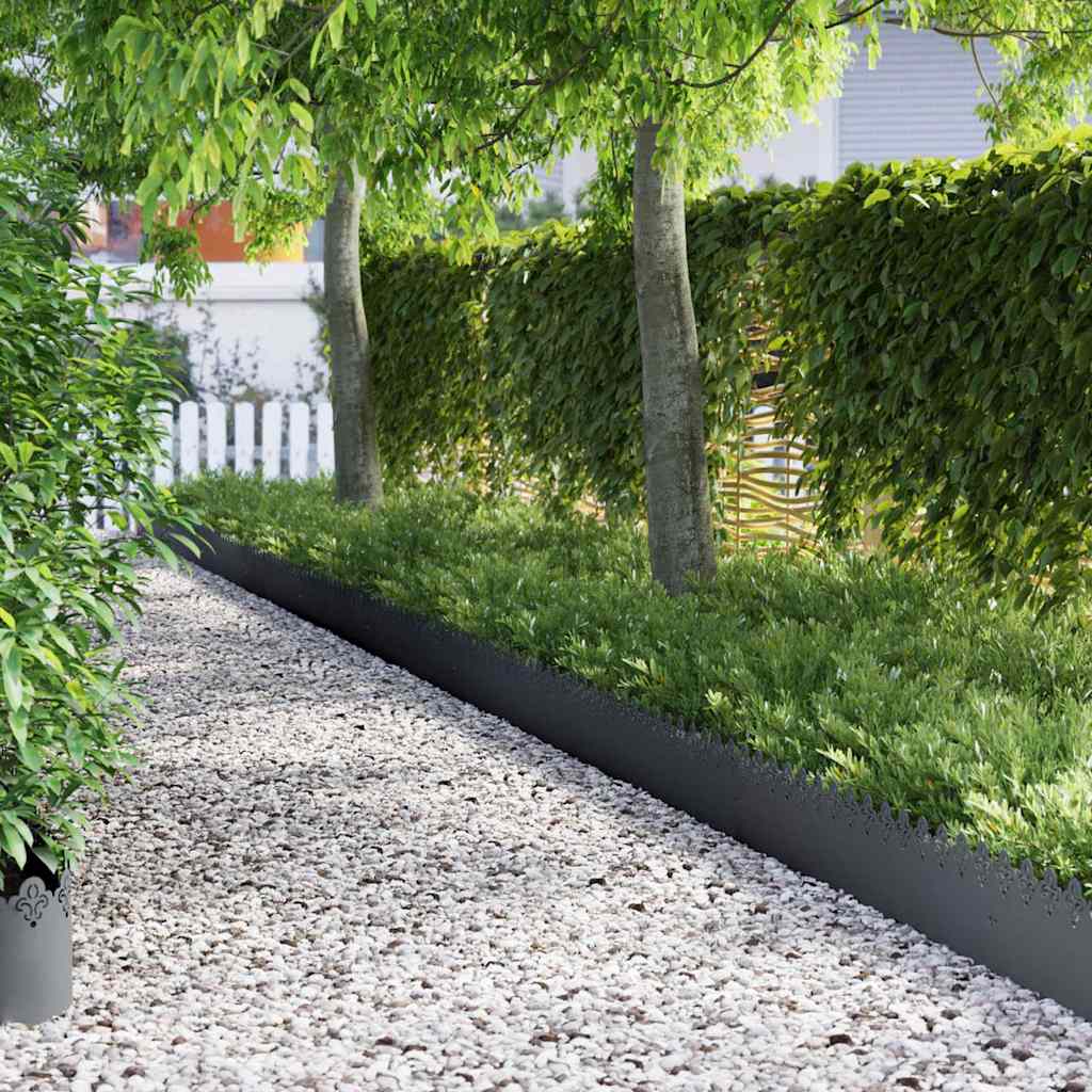 Gazonranden 30 pcs Antraciet 103 x 0,05 x 22 cm Staal is nu te koop bij PeponiXL, paradijselijk wonen!