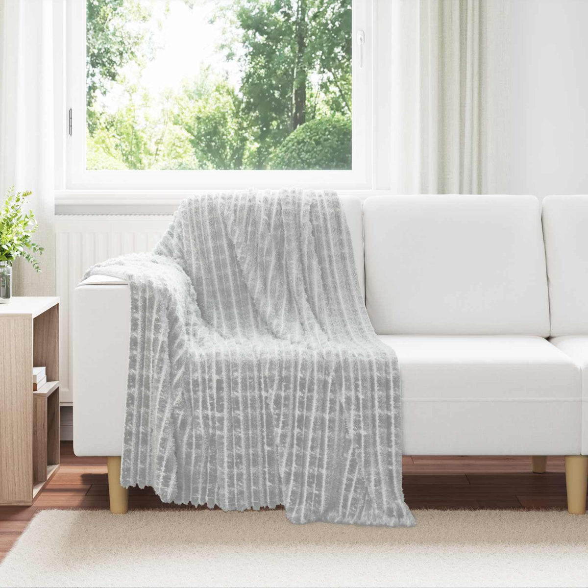 Kleden 6 pcs Grijs 150 x 130 cm Fleece is nu te koop bij PeponiXL, paradijselijk wonen!