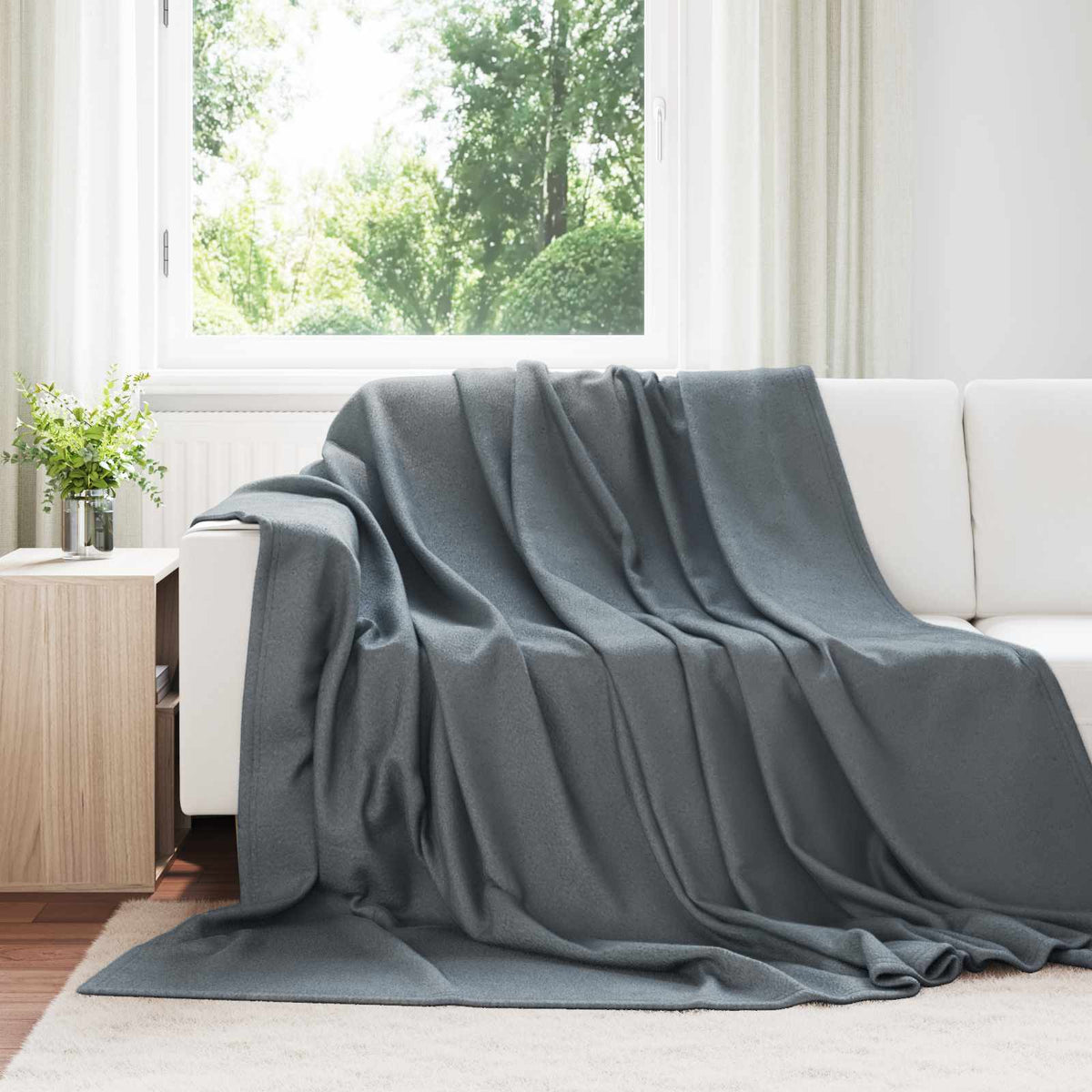 Kleden 24 pcs Donkergrijs 270 x 240 cm Fleece is nu te koop bij PeponiXL, paradijselijk wonen!