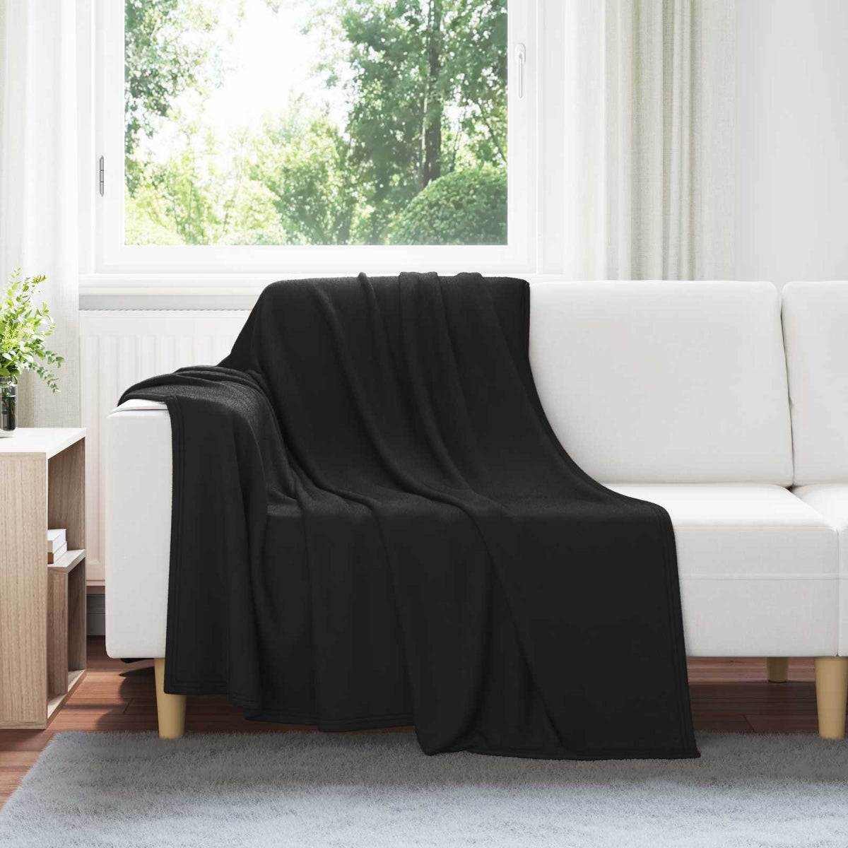 Kleden 24 pcs Zwart 200 x 150 cm Fleece is nu te koop bij PeponiXL, paradijselijk wonen!