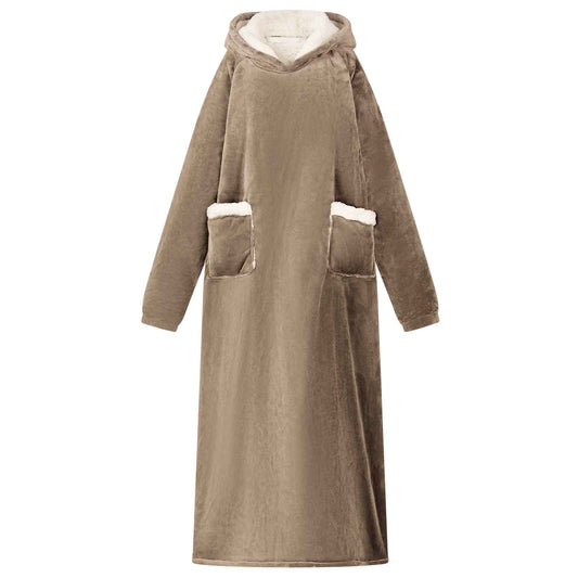 Deken hoodie Kameel L Fleece en Flanel is nu te koop bij PeponiXL, paradijselijk wonen!