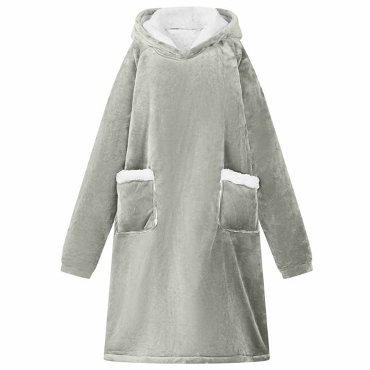 Deken hoodie Grijs L Fleece en Flanel is nu te koop bij PeponiXL, paradijselijk wonen!