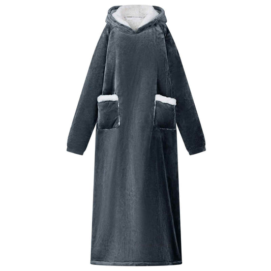 Deken hoodie Marineblauw L Fleece en Flanel is nu te koop bij PeponiXL, paradijselijk wonen!