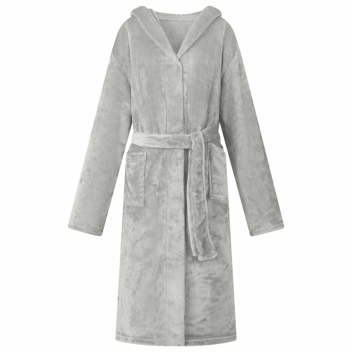 Badjas Hoodie Grijs xxl Flanel is nu te koop bij PeponiXL, paradijselijk wonen!