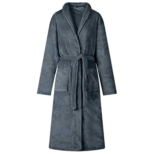 Badjas zonder Kap Marineblauw xxl Flanel is nu te koop bij PeponiXL, paradijselijk wonen!