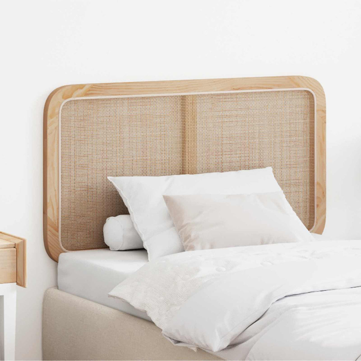 Hoofdbord met hoofdeinde Naturel 100 x 55 x 3 cm Rattan is nu te koop bij PeponiXL, paradijselijk wonen!