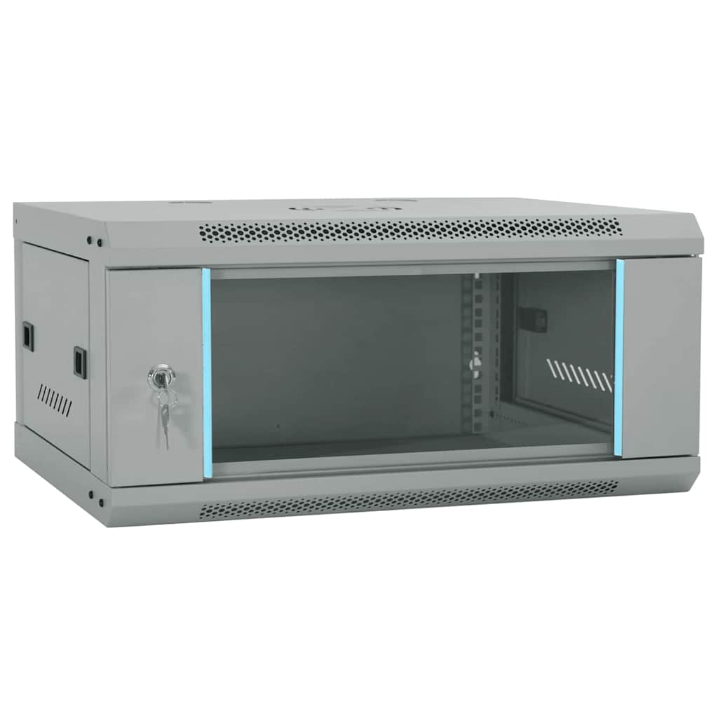 Netwerk kabinet met opslag Grijs 60 x 35 x 28 cm Staal is nu te koop bij PeponiXL, paradijselijk wonen!