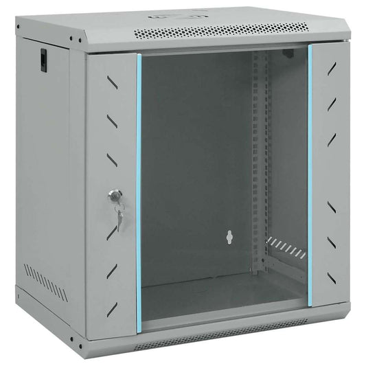 Netwerk kabinet met opslag Grijs 53 x 45 x 60 cm Staal is nu te koop bij PeponiXL, paradijselijk wonen!