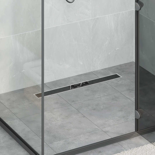 Doucheafvoer Glasdeksel met 360° Sifon Zwart 70 cm is nu te koop bij PeponiXL, paradijselijk wonen!