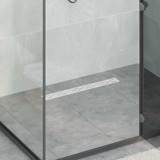 Doucheafvoer Glasdeksel met 360° Sifon Zilver 60 cm is nu te koop bij PeponiXL, paradijselijk wonen!