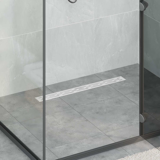Doucheafvoer Glasdeksel met 360° Sifon Zilver 70 cm is nu te koop bij PeponiXL, paradijselijk wonen!