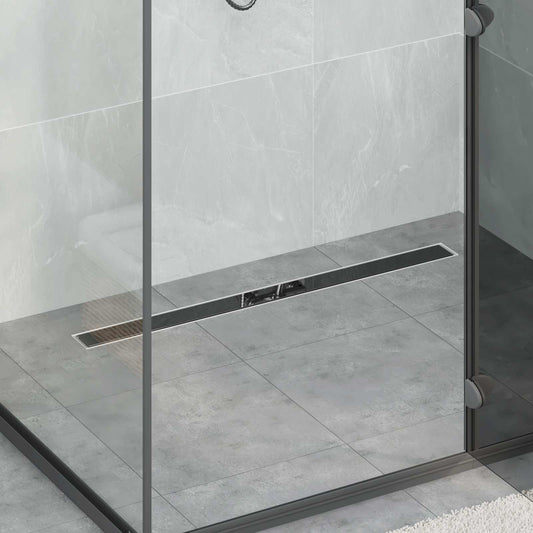 Doucheafvoer Glasdeksel met 360° Sifon Zwart 90 cm is nu te koop bij PeponiXL, paradijselijk wonen!