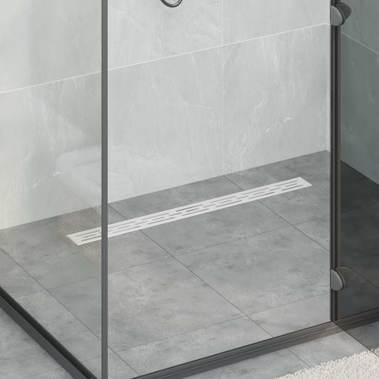 Doucheafvoer Glasdeksel met 360° Sifon Zilver 80 cm is nu te koop bij PeponiXL, paradijselijk wonen!