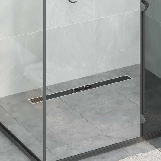 Doucheafvoer Glasdeksel met 360° Sifon Zwart 80 cm is nu te koop bij PeponiXL, paradijselijk wonen!