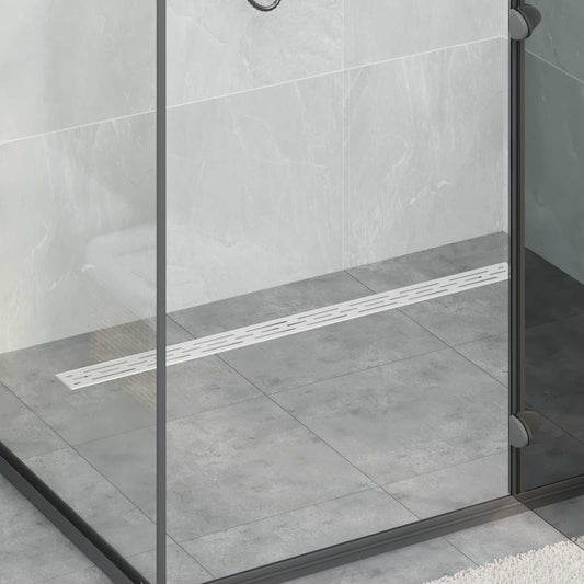 Doucheafvoer Glasdeksel met 360° Sifon Zilver 100 cm is nu te koop bij PeponiXL, paradijselijk wonen!