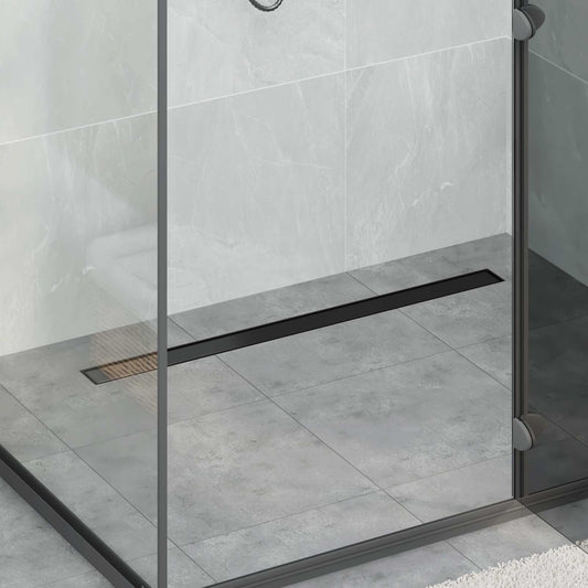 2 in 1 Doucheafvoer Zwart 90 cm Roestvrij staal 304 is nu te koop bij PeponiXL, paradijselijk wonen!