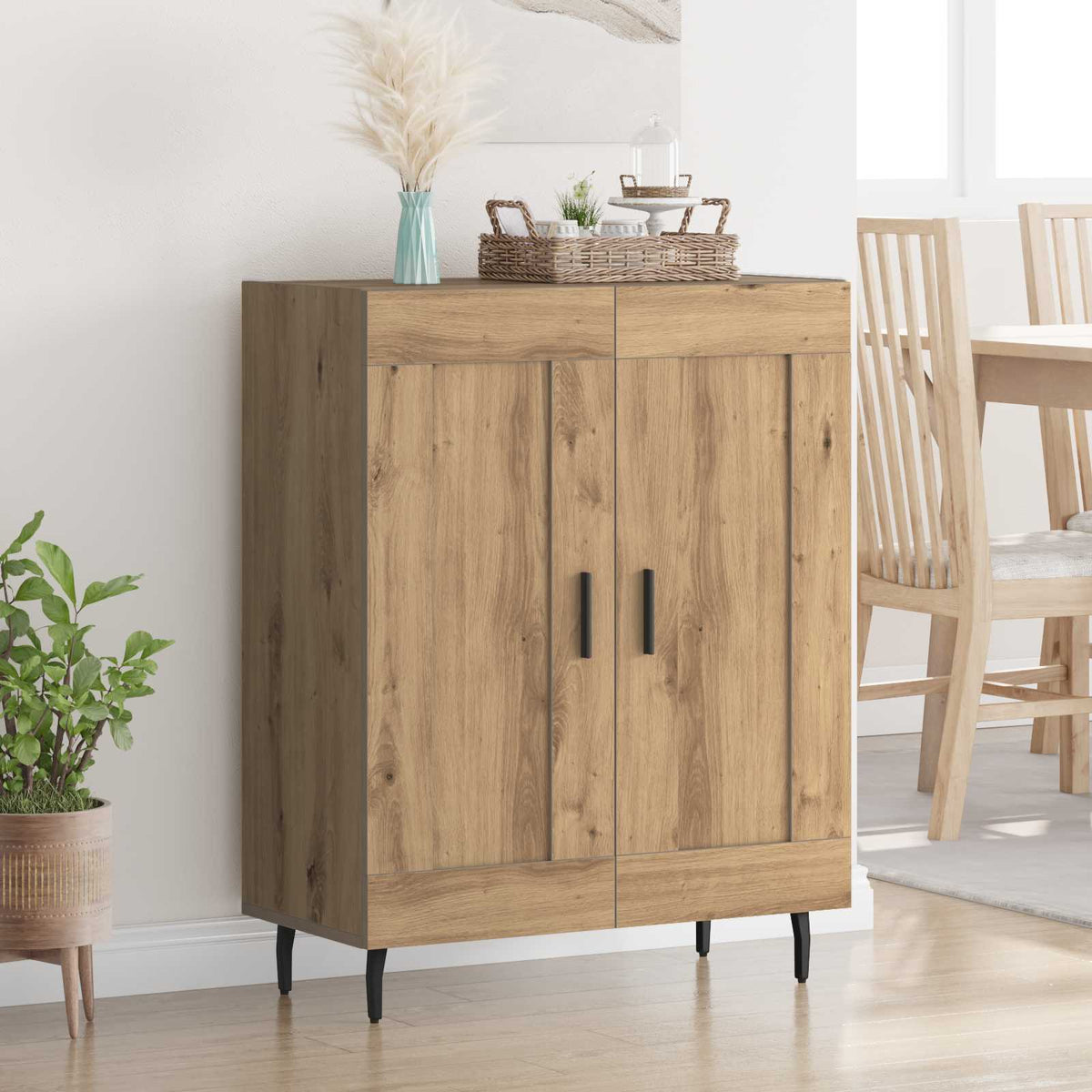 Dressoir Artisan Eiken 69,5 x 34 x 90 cm is nu te koop bij PeponiXL, paradijselijk wonen!