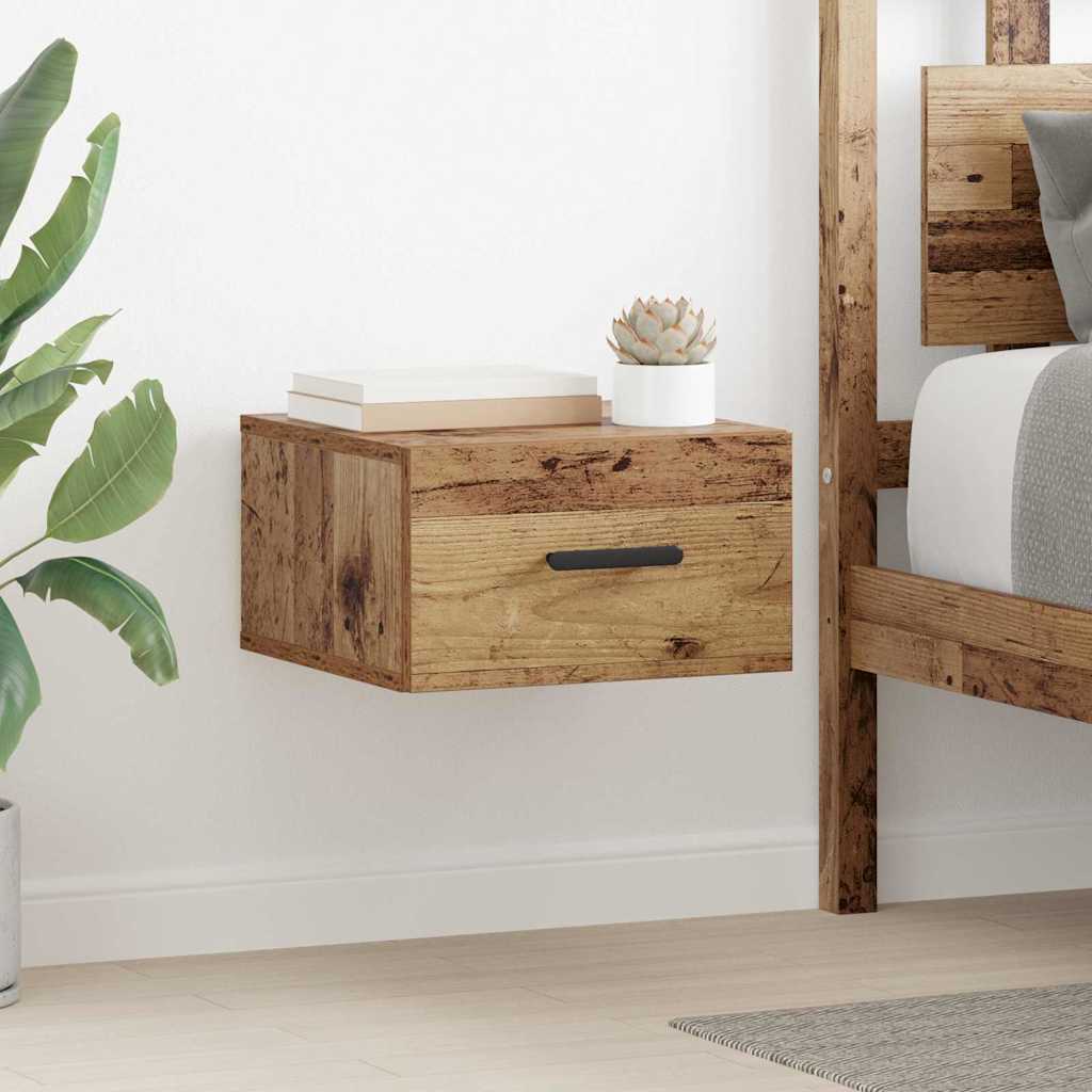 Nachtkastje 2 pcs Oudhout 35 x 35 x 20 cm Bewerkt hout is nu te koop bij PeponiXL, paradijselijk wonen!