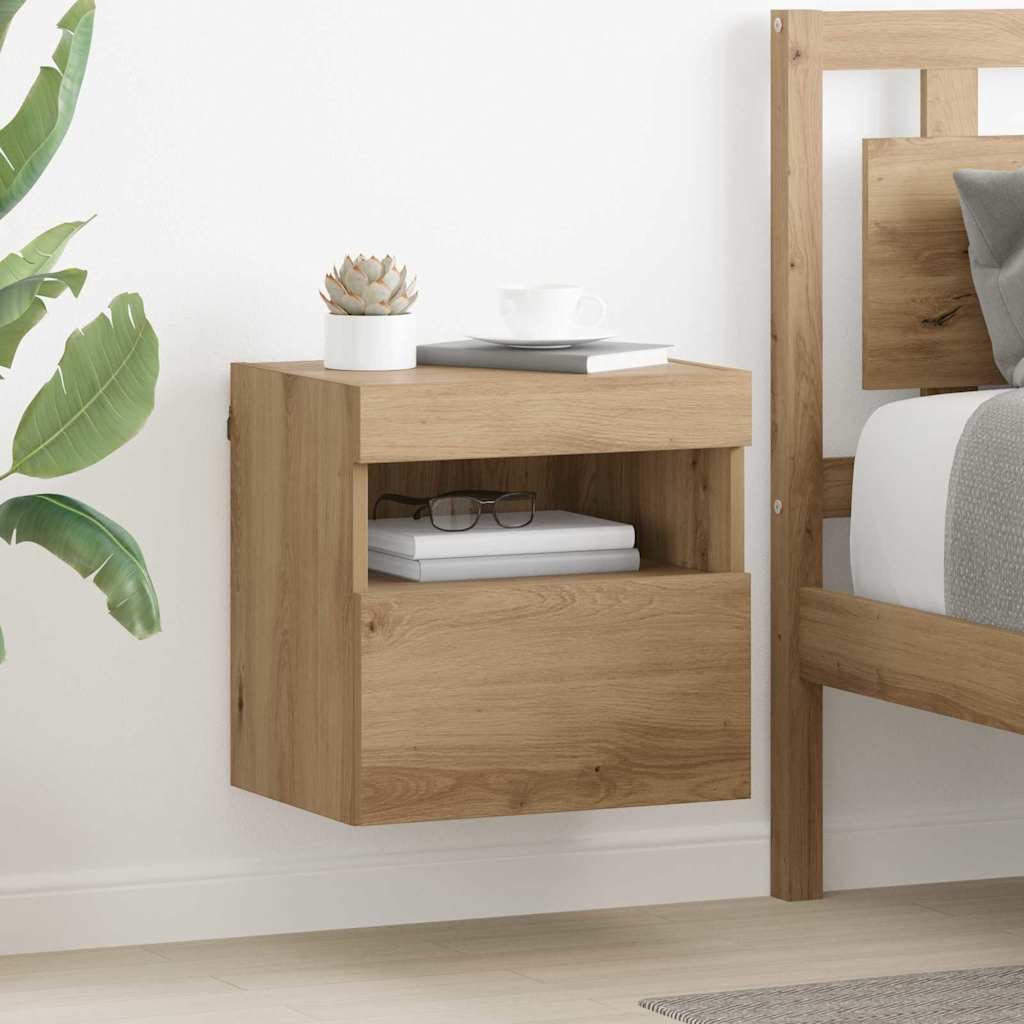 TV Wandkasten 2 pcs Artisan Eiken 40 x 30 x 40 cm Bewerkt hout is nu te koop bij PeponiXL, paradijselijk wonen!