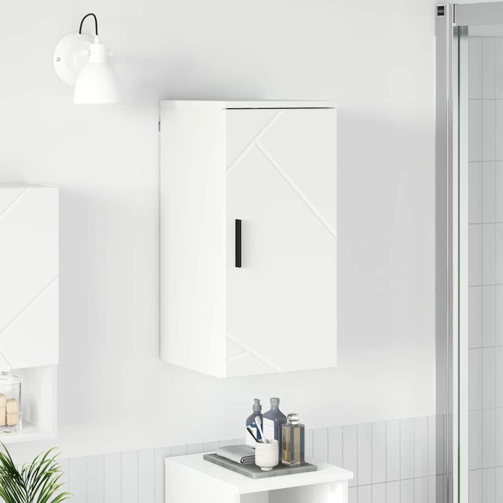 Badkamer Kast Wit 30 x 31,5 x 61 cm Bewerkt hout & Metaal is nu te koop bij PeponiXL, paradijselijk wonen!