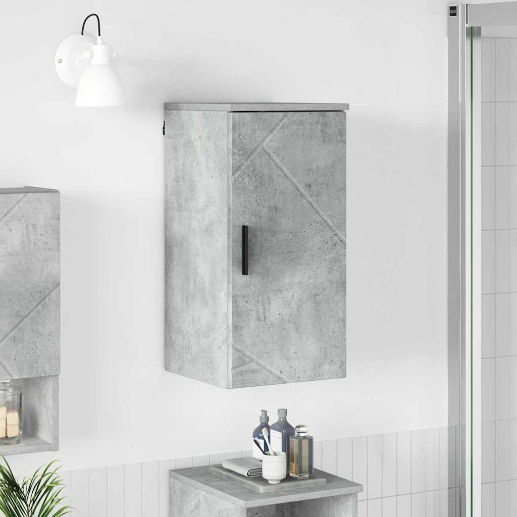 Badkamer Kast Wandgemonteerd Beton Grijs 30 x 31,5 x 61 cm is nu te koop bij PeponiXL, paradijselijk wonen!