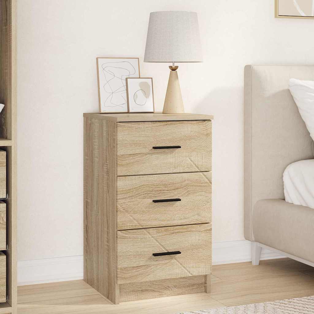 Nachtkastje met lade Sonoma eiken 38 x 38 x 66 cm Bewerkt hout is nu te koop bij PeponiXL, paradijselijk wonen!