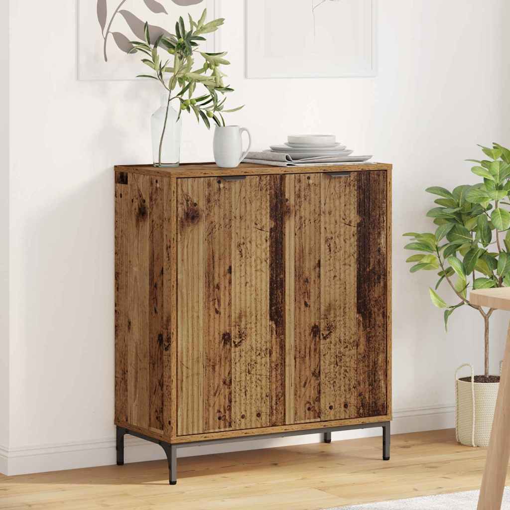 Dressoir Oudhout 69,5 x 33 x 82 cm Bewerkt hout is nu te koop bij PeponiXL, paradijselijk wonen!